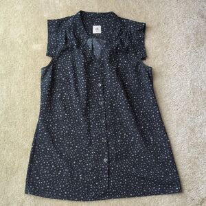 CAbi Black Star Print Tank Top